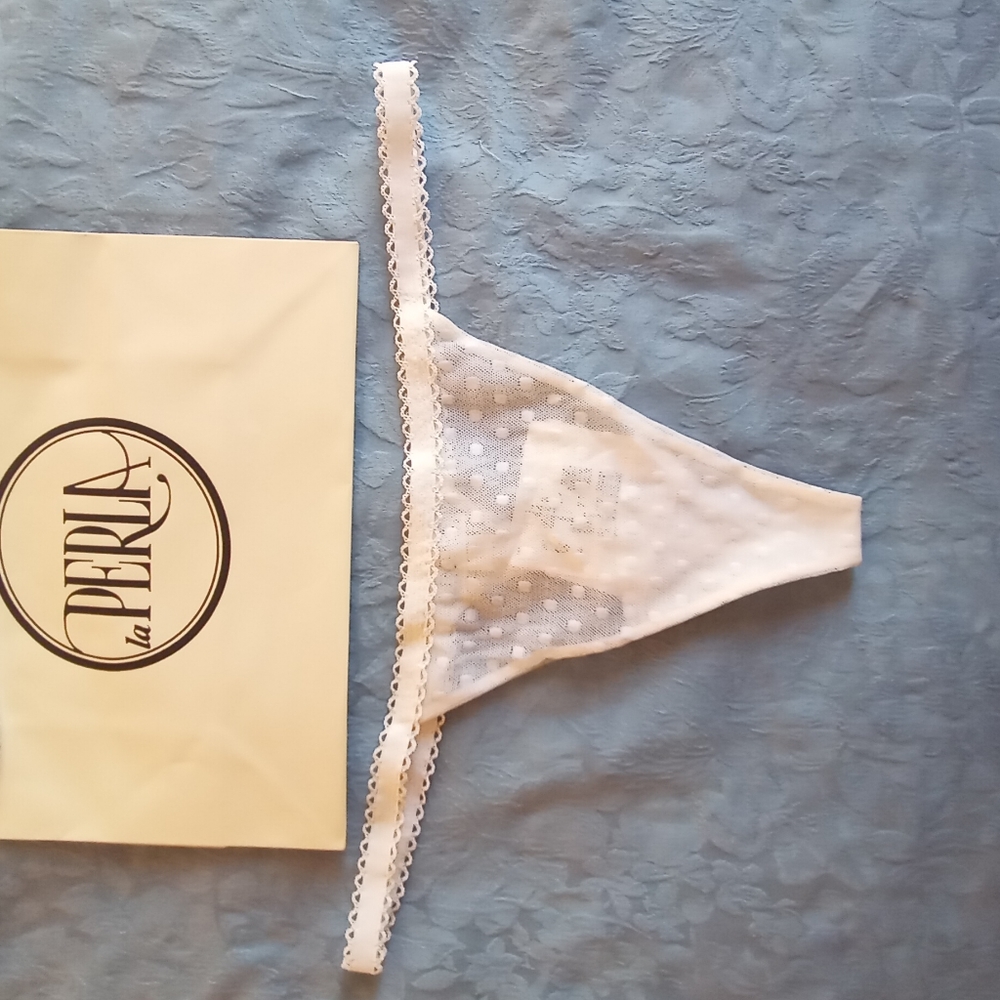 La Perla white G-string size 4(L)